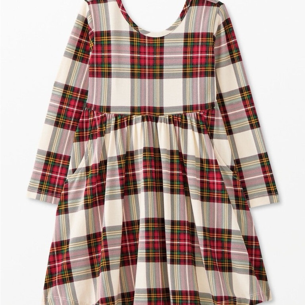 Hanna Andersson 3T Long Sleeve Skater Dress with Pockets